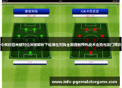 今夜欧冠关键对位深度解析下轮潜在对阵全面提前预热战术走势与豪门博弈