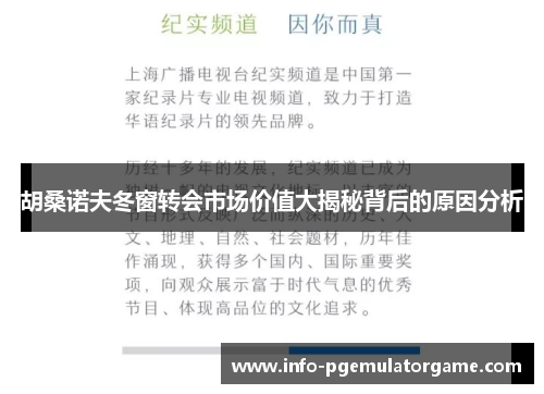 胡桑诺夫冬窗转会市场价值大揭秘背后的原因分析